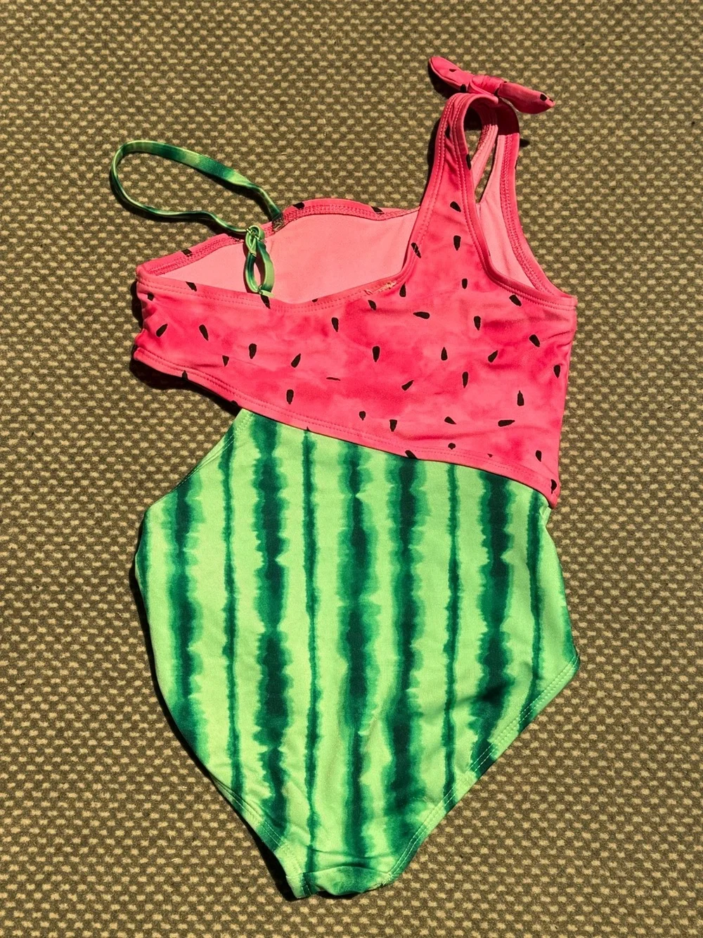 Cat & Jack Watermelon Swim Suit - Pink & Green